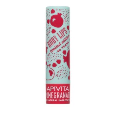 Apivita Lip Care Limited Edition Pomegranate Tinted Ενυδατικό Προστατευτικό Lip Balm Χειλιών με Φυσική Ροζ Απόχρωση 4.4g