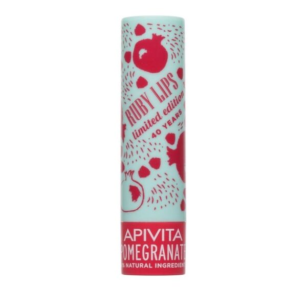 Apivita Lip Care Limited Edition Pomegranate Tinted Ενυδατικό Προστατευτικό Lip Balm Χειλιών με Φυσική Ροζ Απόχρωση 4.4g
