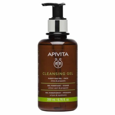 Apivita Purifying Cleansing Gel With Propolis & Lime Gel Καθαρισμού για Λιπαρές/Μικτές Επιδερμίδες με Κίτρο & Πρόπολη 200ml