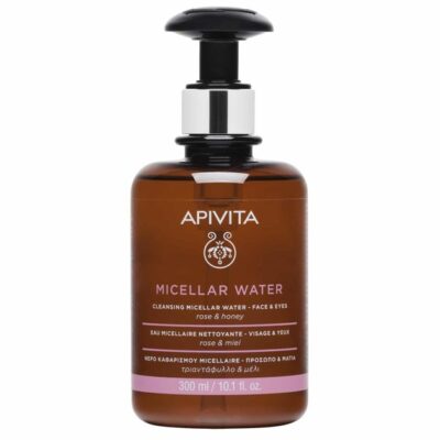Apivita Micellar Water Face & Eyes Νερό Καθαρισμού για Πρόσωπο & Μάτια με Τριαντάφυλλο & Μέλι 300ml