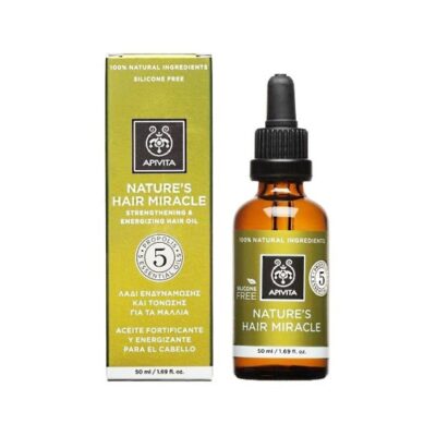 Apivita Nature's Hair Miracle Strengthening & Energizing Hair Oil Λάδι Ενδυνάμωσης & Τόνωσης για τα Μαλλιά 50ml
