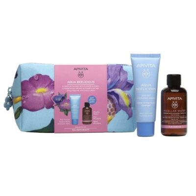 Apivita Promo Aqua Beelicious Απαλή Κρέμα Ενυδάτωσης Πλούσιας Υφής 40ml & Micellaire Νερό Καθαρισμού Πρόσωπο & Μάτια 75ml