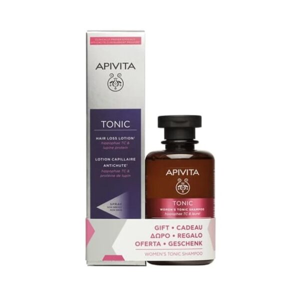 Apivita Πακέτο Προσφοράς Tonic Hair Loss Lotion Κατά της Τριχόπτωσης 150ml & Δώρο Women's Tonic Shampoo 250ml