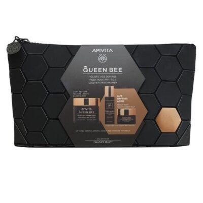 Apivita Promo Queen Bee Ολιστική Αντιγήρανση Κρέμα Ημέρας Ελαφριάς Υφής 50ml & Ορός 10ml & Κρέμα Νύχτας 15ml