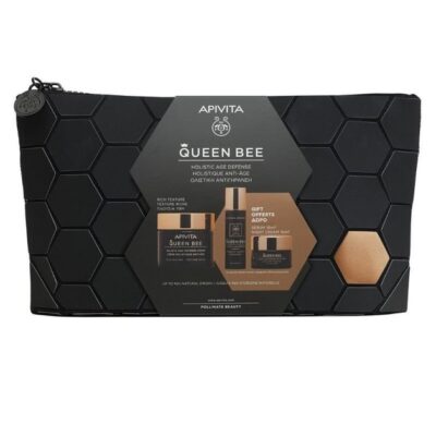 Apivita Promo Queen Bee Ολιστική Αντιγήρανση Κρέμα Ημέρας Πλούσιας Υφής 50ml & Ορός 10ml & Κρέμα Νύχτας 15ml