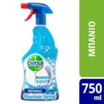 Dettol Power & Pure Spray with Fresh Mountain Spring 750ml