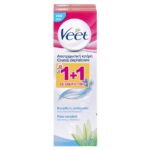 Veet Silk & Fresh Αποτριχωτική Κρέμα για Ευαίσθητη Επιδερμίδα με Αλόη Βέρα & Βιταμίνη Ε 2x100ml σε Ειδική Τιμή