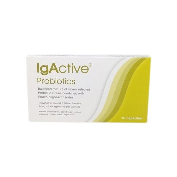 IgActive Probiotics Ισορροπημένος Συνδυασμός 7 Επιλεγμένων Προβιοτικών 10 Κάψουλες
