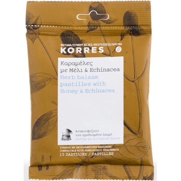 Korres Pastilles με Μέλι & Echinacea 15 Παστίλιες