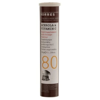 Korres Acerola & Vitamin C για τη Διατήρηση της Καλής Υγείας του Οργανισμού 18 Αναβράζοντα Δισκία