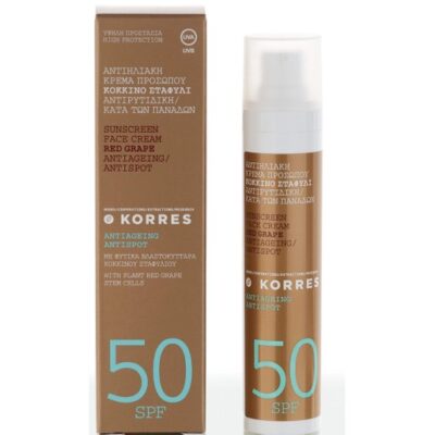 Korres Sunscreen Κόκκινο Σταφύλι με Spf50 50ml