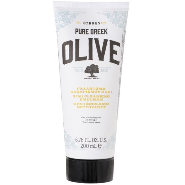 Korres Pure Greek Olive 3 In 1 Cleansing Emulsion 200ml