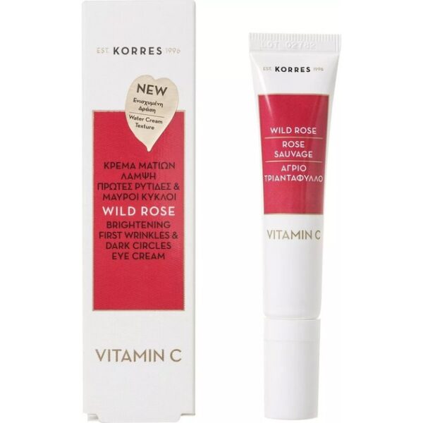 Korres Wild Rose Eye Cream With Vitamin C Κρέμα Ματιών Άγριο Τραντάφυλλο
