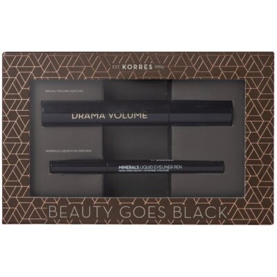 Korres Πακέτο Προσφοράς Drama Volume Mascara Black 11ml & Minerals Liquid Eyeliner Pen Black 1ml σε Ειδική Τιμή