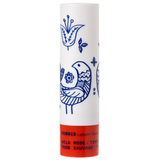Korres Lip Balm Wild Rose Tinded Εντατική Ενυδατική Φροντίδα για τα Χείλη με Έντονο Χρώμα από Άγριο Τριαντάφυλλο 4.5g