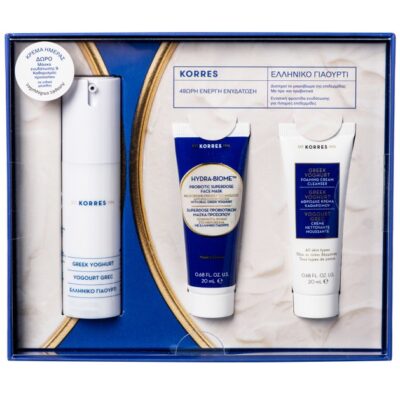Korres Promo Greek Yoghurt Gel Cream Λιπαρές Επιδερμίδες 30ml & Δώρο Hydra-Biome Probiotic Mask 20ml