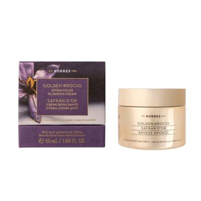 Korres Golden Krocus Hydra Filler Plumping Cream Επανορθωτική Κρέμα Νεότητας Με Εκχύλισμα Κρόκου Κοζάνης 50ml