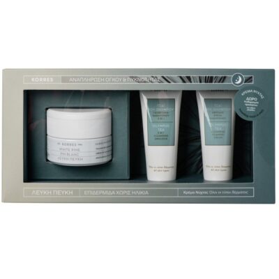 Korres Promo White Pine Λευκή Πεύκη Νύχτας 40ml & Δώρο Olympus Tea Cleansing Foaming Cream 16ml & 3 in 1 Cleansing Emulsion 16ml