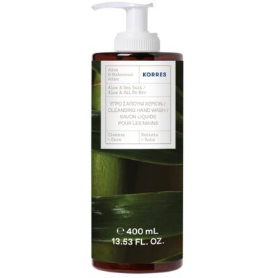 Korres Cleansing Hand Wash Pump Υγρό Σαπούνι Χεριών με Αλόη & Θαλασσινό Αλάτι 400ml