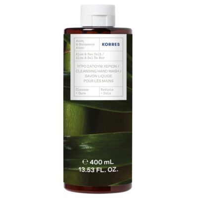 Korres Cleansing Hand Wash Refill Υγρό Σαπούνι Χεριών με Αλόη & Θαλασσινό Αλάτι 400ml
