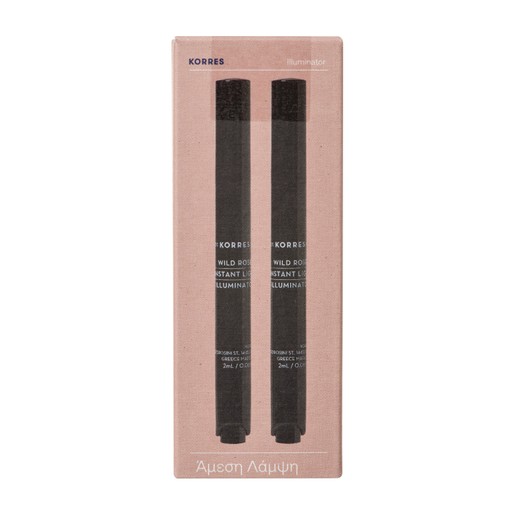 Korres Promo Wild Rose Instant Light Illuminator Concealer 2x2 ml 1+1 Δώρο