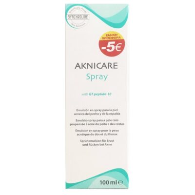 Synchroline Aknicare Spray Emulsion Γαλάκτωμα για το Στήθος & τη Πλάτη για Επιδερμίδες με Τάση Ακμής 100ml