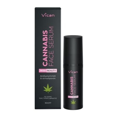 Vican Wise Beauty Cannabis Face Serum Εντατικός Ορός Θρέψης