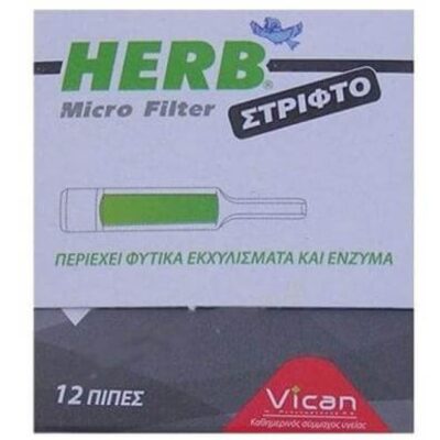 Vican Herb Micro Filter για Στριφτό Τσιγάρο 12τμχ