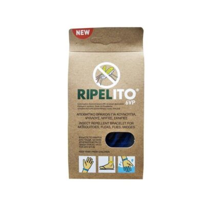 Ripelito 6VP Απωθητικό Βραχιόλι για Κουνούπια Ψύλλους Μύγες Σκνίπες και Άλλα Έντομα σε Διάφορα Χρώματα 1τμχ