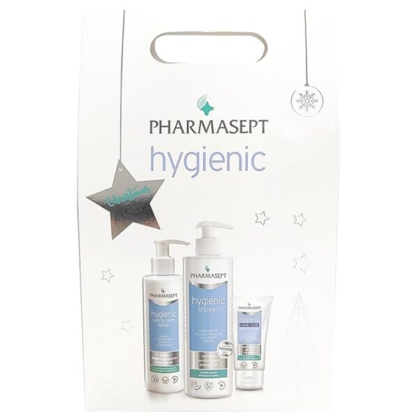Pharmasept Hygienic Christmas Gigt Hygienic Shower 500ml & Hygienic Extra Calm Lotion 250ml & Hygienic Intensive Hand Cream 75ml
