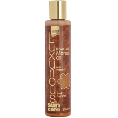 Luxurious Sun Care Monoi Oil Bronze Gold With Vitamin E Ενυδατικό Λάδι για Έντονο Μαύρισμα με Εξωτικό Άρωμα 200ml