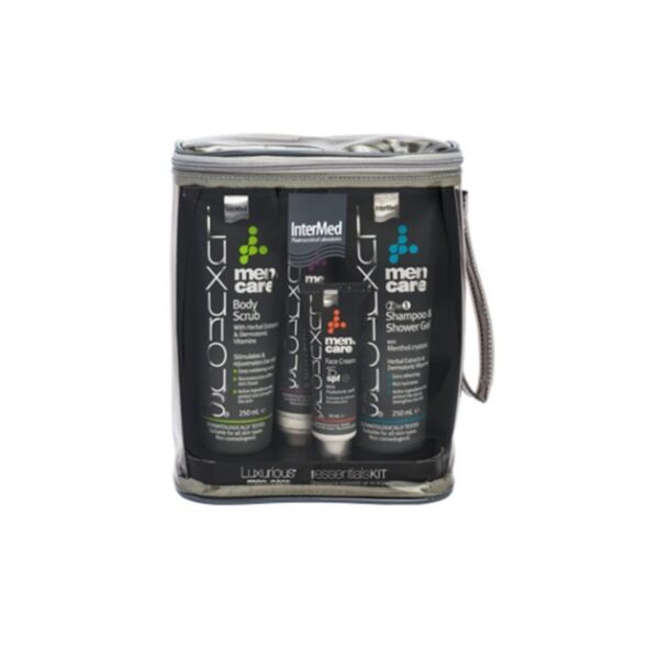 InterMed Luxurious Men 's Care Daily Essentials Kit Ολοκληρωμένη Καθημερινή Περιποίηση για τον 'Αντρα 4 Τεμάχια
