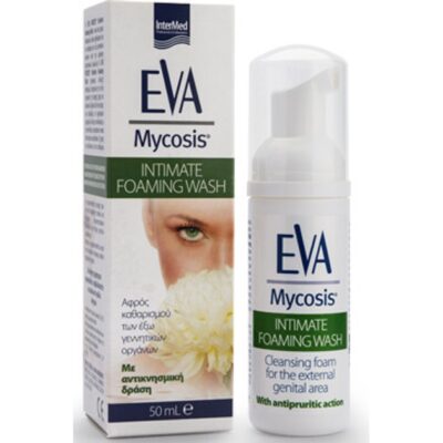 Eva Mycosis Intimate Foaming Wash Αφρός Καθαρισμού των Έξω Γεννητικών Οργάνων με Αντικνησμική Δράση 50ml