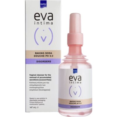 Eva Intima Baking Soda Douche Κολπική Πλύση μίας Χρήσης για τη Απομάκρυνση των Εκκρίσεων της Ευαίσθητης Περιοχής 147ml