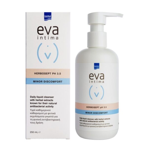 Intermed Eva Intima Herbosept PH3.5 Minor Discomfort Αντιβακτηριακό Υγρό Καθημερινού Καθαρισμού Ευαίσθητης Περιοχής 250 ml