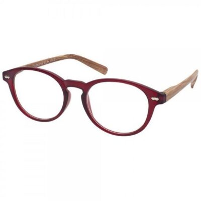 Eyelead Γυαλιά Διαβάσματος Unisex Μπορντώ με Ξύλινο Βραχίονα Ε186