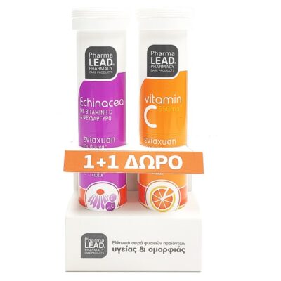 PharmaLead Εχινάκεια 20 Αναβρ. Δισκία + Δώρο Βιταμίνη C 550mg 20 Αναβρ. Δισκία
