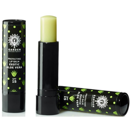 Garden of Panthenols Protecting Lip Balm Exotic Aloe Vera Spf15 Φροντίδα Χειλιών & Αντηλιακή Προστασία με Γεύση Aloe Vera 5.20g