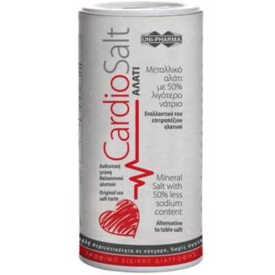 Uni-Pharma CardioSalt Μεταλλικό Αλάτι με 50% Λιγότερο Νάτριο