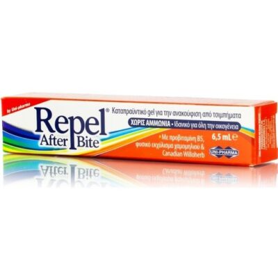 Uni-Pharma Repel After Bite Ammonia Free Καταπραϋντικό Gel για την Ανακούφιση Από Τσιμπήματα 6.5ml