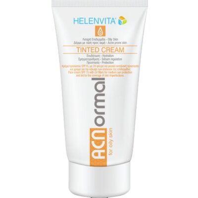 Helenvita ACNormal Tinted Cream Αντηλιακή Κρέμα Προσώπου Spf15 με Χρώμα για την Κάλυψη των Ατελειών της Λιπαρής Επιδερμίδας 60ml