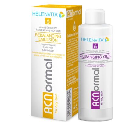 Helenvita Πακέτο Προσφοράς ACNormal Rebalancing Emulsion Ενυδατική Σμηγματορυθμιστική Κρέμα 60ml & Δώρο Cleansing Gel 100ml