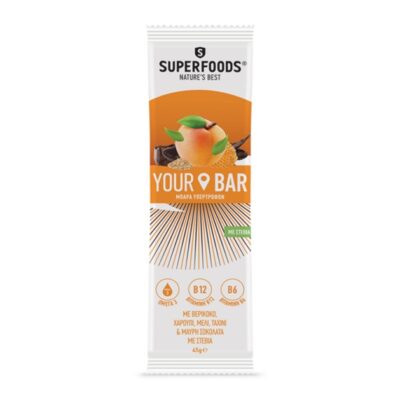 Superfoods Your Bar Μπάρα Πρωτεΐνης Υψηλής Περιεκτικότητας με Βερίκοκο