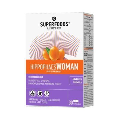 Superfoods Hippophaes Woman Συμπλήρωμα Διατροφής για τον Γυναικείο Οργανισμό με Ιπποφαές για Ενέργεια & Τόνωση 30 Κάψουλες
