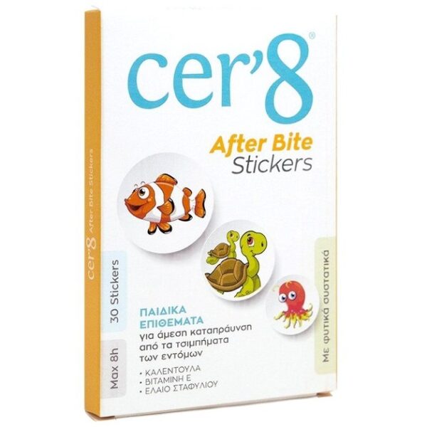 Vican Cer'8 After Bite Stickers Παιδικά Επιθέματα για Ανακούφιση από τα Τσιμπήματα 30τμχ