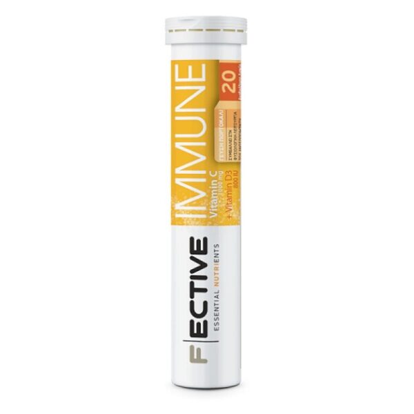 Fective Immune Vitamin C 1000mg & Vitamin D3 800iu 20 Effer.tabs