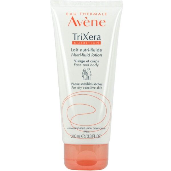Avene Trixera Nutrition Lait Nutri-Fluide Λεπτόρρευστο Θρεπτικό Γαλάκτωμα για την Ενυδάτωση του Ευαίσθητου Ξηρού Δέρματος 200ml