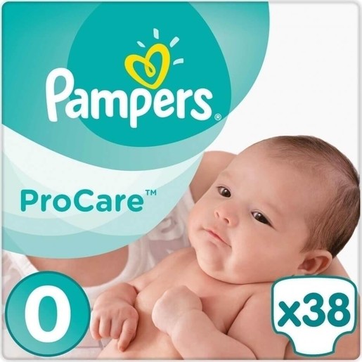 Pampers ProCare Premium Protection No0 (1-2.5kg) 38 πάνες