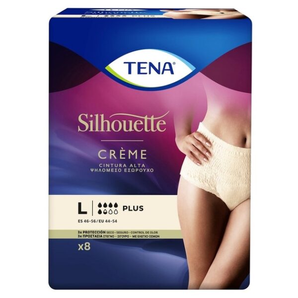 Tena Silhouette Creme Plus Εσώρουχο για την Ακράτεια 8τμχ