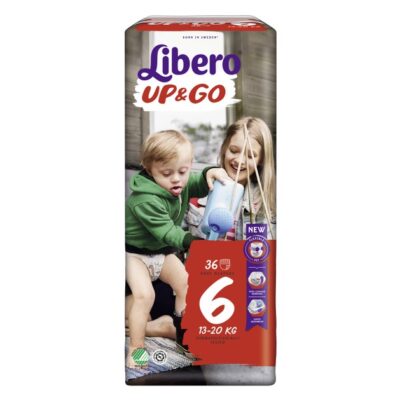 Libero UP&Go Πάνα Βρακάκι για Ελευθερία Κινήσεων No6 13-20kg 36 Τεμάχια